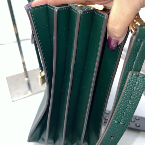 Michael Kors Mercer Large Saffiano Leather Tote Bag in Deep Green - Picture 6 of 16